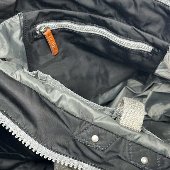 London Bag Company Black Backpack Nylon Front Pocket Buckle Zipper Close - Picture 14 of 15